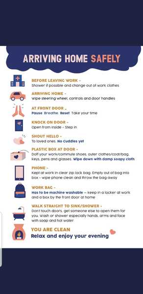 Tips on keeping safe when DH is exposed to virus