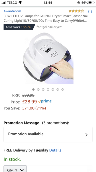Any Nail Technicians - looking for good at home uv lamp, need my nails done!!!