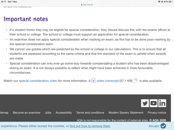 To wonder what will happen if exams are impacted by Corona