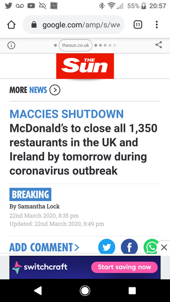 Sad MacDonalds is closing