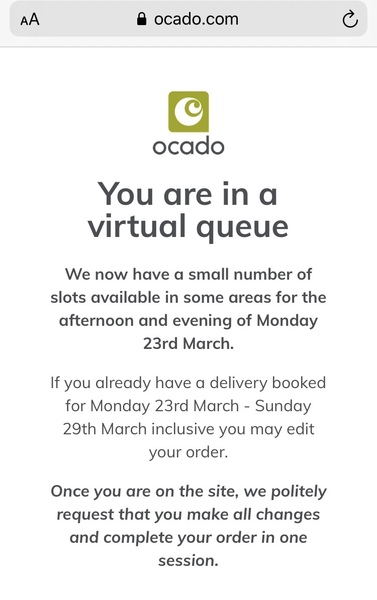 The Ocado Queue Thread.