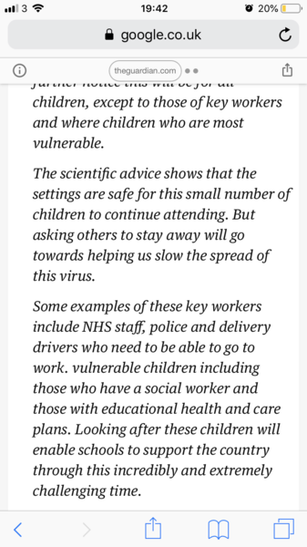 So who thinks that’s the kids at home for 6 months?