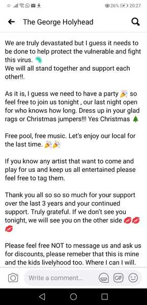 Keep away from the pub!!!