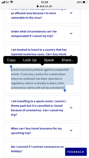 Has anyone bought travel insurance this week?