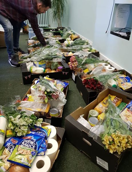 Did anyone receive a food package today