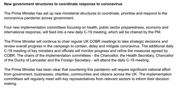 Westminstenders: Events...