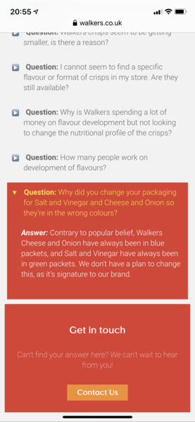 Walkers cheese and onion were green!