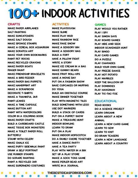 Share your ideas for games - stuck in with young kids