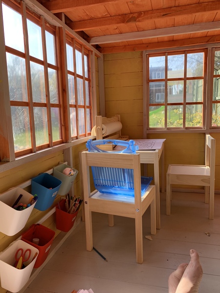 What to put in a children's garden playhouse?