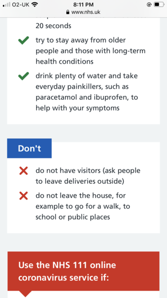 If we lockdown, is outside exercise allowed?