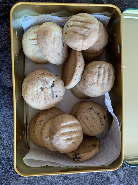 To ask you to show me your baking/food?