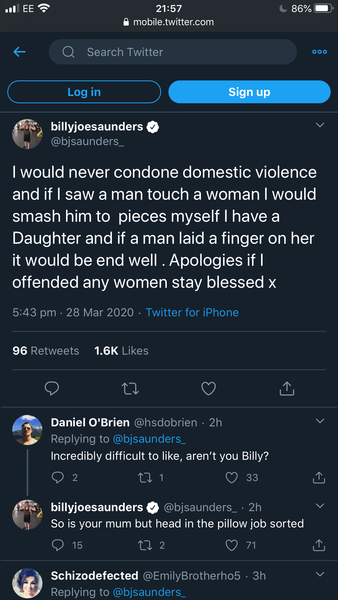 To draw your attention this video of a champion boxer encouraging men to knock their female partners out during this lock in?