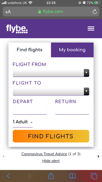 Sounds like Flybe have just gone bust