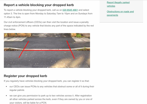 It’s a parking one!