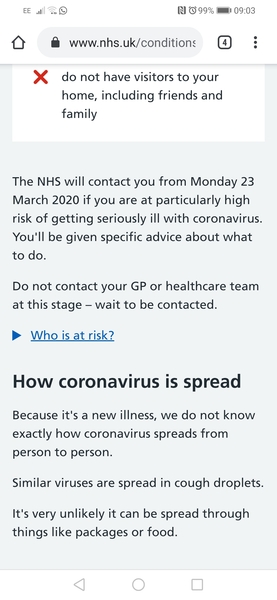 "Stop non-essential contact" - including work?