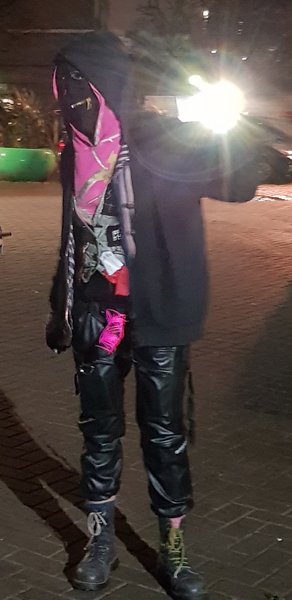 Smoke Bombs outside Labour Womens Declaration meeting.....