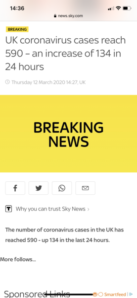 Prime minister announcement at 12
