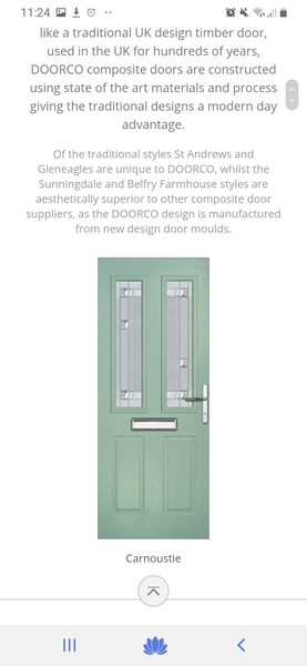 Should front door glass match the window next to it?
