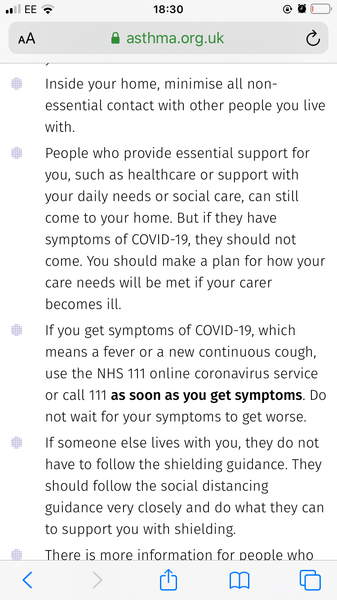 High risk with symptoms - when to call 111?
