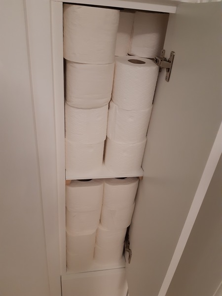 To ask who has my bog roll?