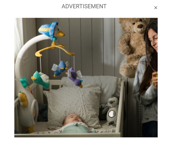 Inappropriate ad? Suffocation risk