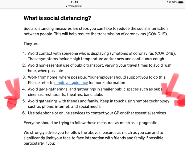 Are you still going to family houses?