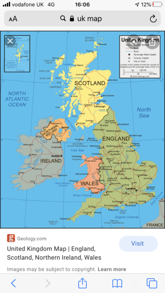 English/ Scottish land border.