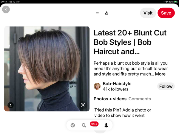 Is a short blunt bob the answer here?