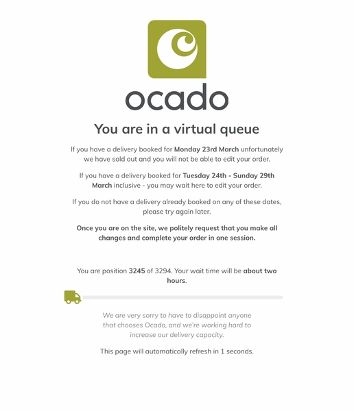 The Ocado Queue Thread.