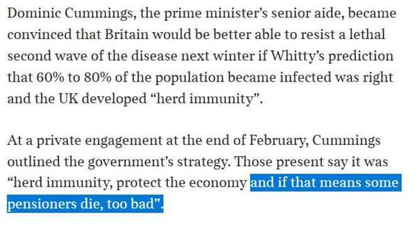 Bastards are still going for herd immunity