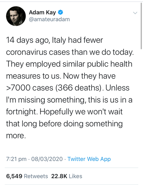 How can the UK gov or anyone read this and not put the UK on lockdown?