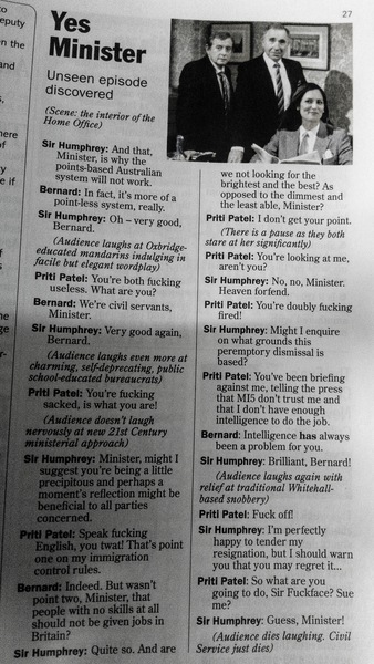 ... to think that Priti Patel doesn't sound very nice?