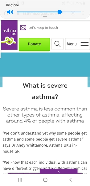 What is classed as severe asthma??