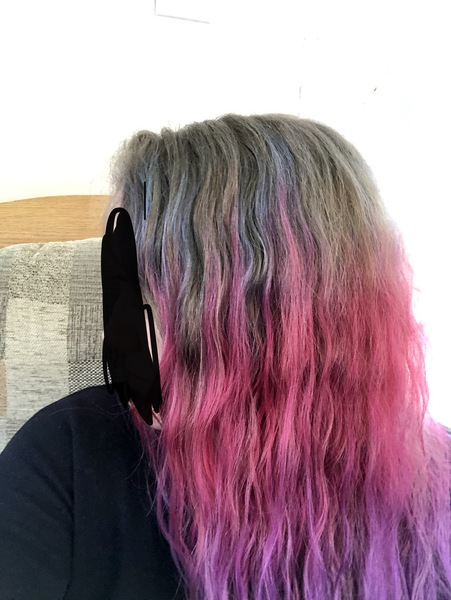 How do I get rid of my bright blue, purple and pink hair???!! 😭
