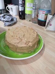 To ask you to show me your baking/food?