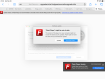 Adobe flash pop up scam