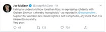 Jonathan Ross supports Glinner