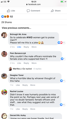 PSNI strike again- women asked to nominate men for IWD.