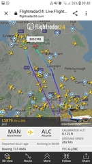 Flight radar shows UK to Spain flights all turning back home mid-air