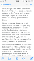 The Ocado Queue Thread.