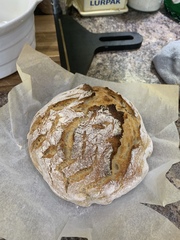 To ask you to show me your baking/food?