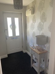 Cream carpet with grey paint?