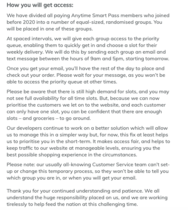 The Ocado Queue Thread.