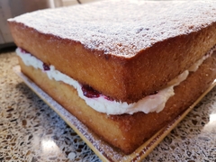 To ask you to show me your baking/food?
