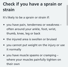 To refuse to take DS to hospital for a sprained ankle