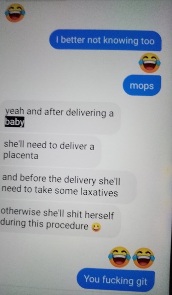 To be upset with my husband and his friend