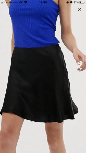 Skirt Shrunk showing underskirt!