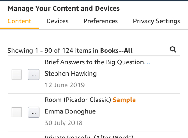 At a loss with my Kindle...
