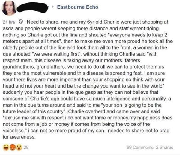 Best covid 'brags' you've heard?