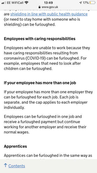 My work won't pay or furlough me.